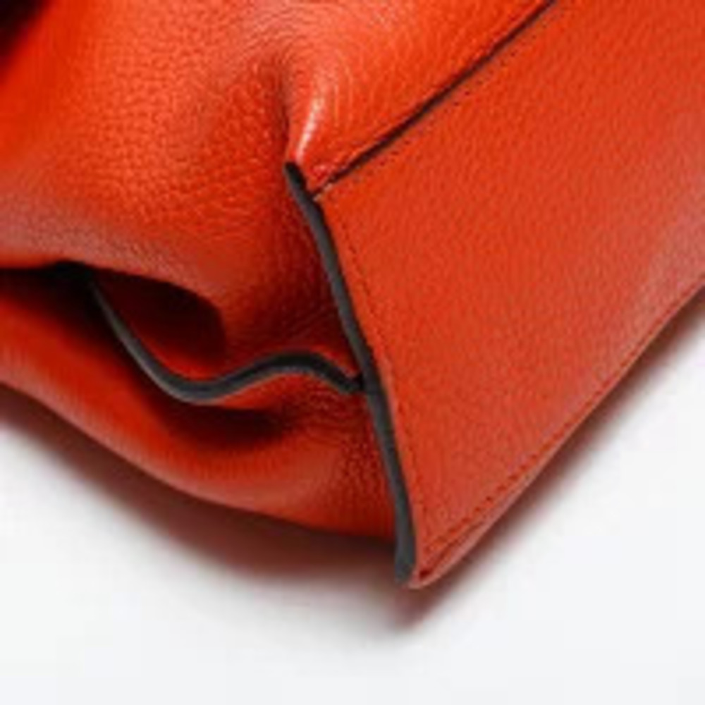 Gucci Leather Bamboo Daily Shoulder Bag Orange - Picture 6 of 13